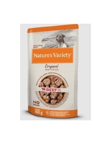 Nature´S V. Canine Adult Pate Mini Buey 8X150Gr.