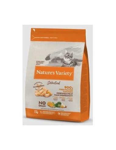 Nature´S Variety Feline Adult Steril Pollo 3Kg.