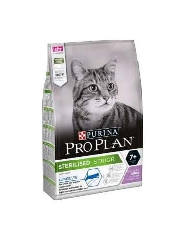 Pro Plan Feline Adult Sterilised +7 Pavo 3Kg.