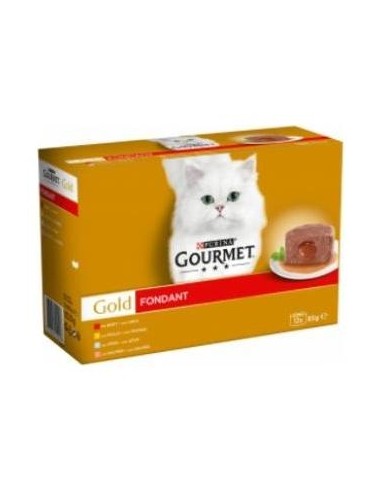 Gourmet Gold Fondant Buey Atun Salmon 12X85Gr.