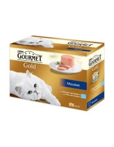 Gourmet Gold Mousse Pescado Oceano Caja 12X85Gr.