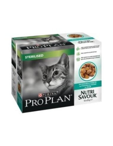 Pro Plan Feline Sterilised Pescado 10X85Gr.