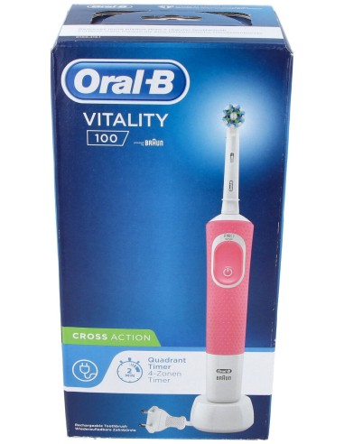 Cepillo Recargable Vitality Cross Action Rosa