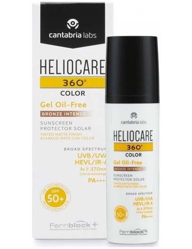 Heliocare 360º Spf 50+ Color Gel Oil-Free Protector Solar Bronze Intense 50 Ml