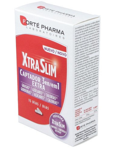 Forté Pharma Xtrasllim Captador 3 En 1 60Cáps