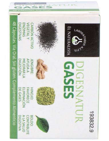 El Naturalista Digesnatur Gases 48 Caps