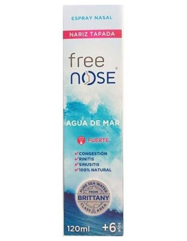 Free Nose Agua De Mar Hipertonic Pediatrica 120Ml