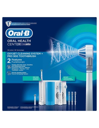 Oral-B Pack Irrigateur Dentaire Oxyjet + Brosse À Dents Électrique Pro 900