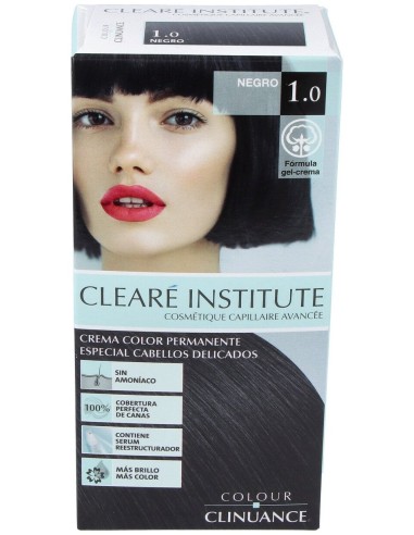 Cleare Institute Colour Clinuance Tinte Permanente 10 Negro 170Ml