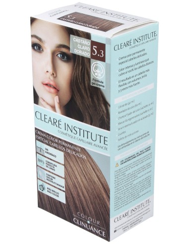 Cleare Institute Colour Clinuance Tinte Permanente 53 Castaño Claro Dorado 170Ml