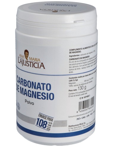 Ana Maria Lajusticia Carbonato De Magnesio Polvo 130 G