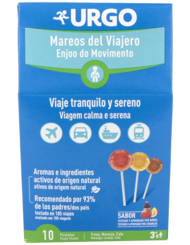 Urgo Mareos Del Viajero 10Piruletas