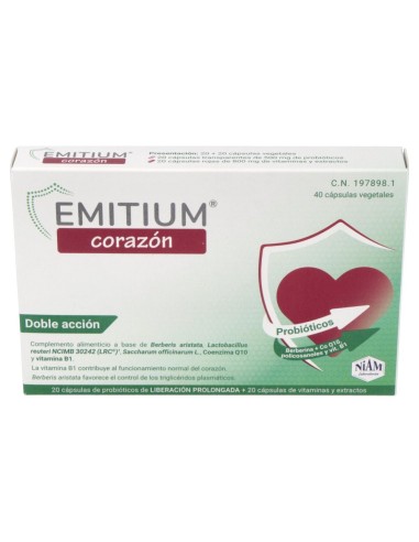 Emitium Corazón 40 Cápsulas