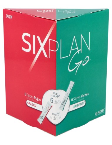 Triestop Sixplan Go 6Sticks Rojos+6Sticks Verdes