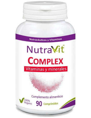 Nutravit Complex Vitaminas Y Minerales 90Comp.