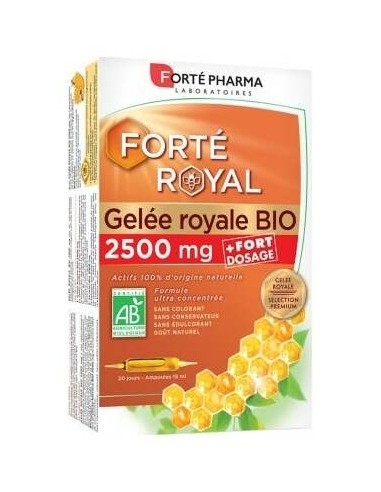 Forte Pharma Forté Royal Gelée Royale Bio 2500Mg 20 Ampoules