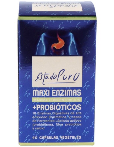 Maxi Enzimas Con Probioticos 40Cap. Estado Puro