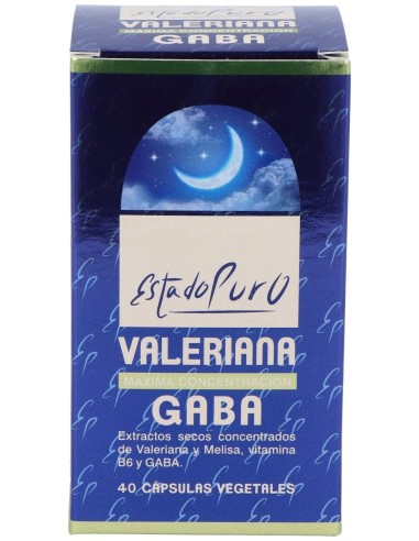 Valeriana Con Gaba 40Cap. Estado Puro