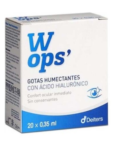 Wops Gotas Oftálmicas Hidratantes 20 Monodosis