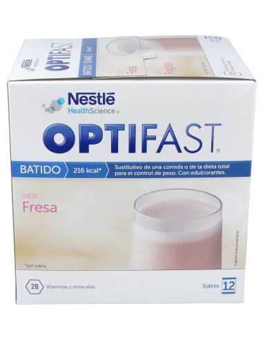 Optifast Batido Fresa 12 Sobres