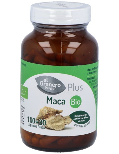 Elgranero Maca Bio 120 Cápsulas