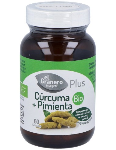 El Granero Curcuma Pimienta Bio 60Caps