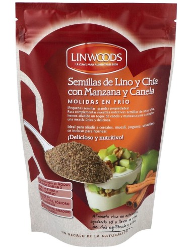 Semillas De Lino Con Chia, Manzana Canela 200G Bio