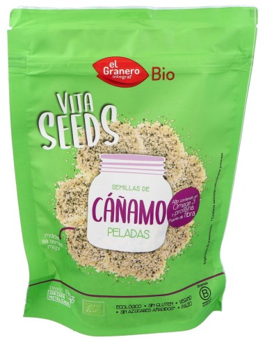 Vitaseeds Semillas De Cañamo Peladas 200Gr. Bio