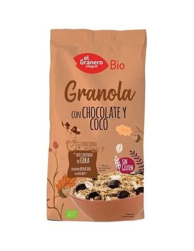 El Granero Integral Granola Con Choco Y Coco Bio Sin Gluten 350G