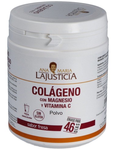 Lajusticia Colágeno Con Magnesio Y Vitamina C Sabor Fresa 350G