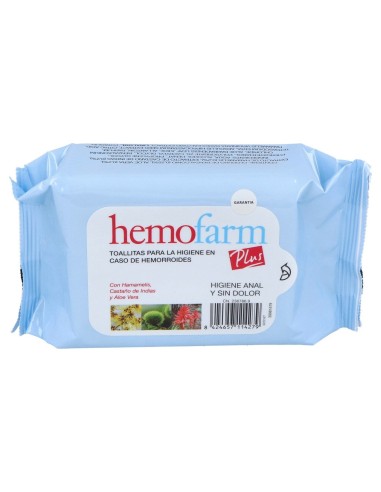 Hemofarm Plus Hemorroides 40Toallitas