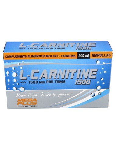 Mega Plus L Carnitina Recovery 1500Mg 20X10Ml