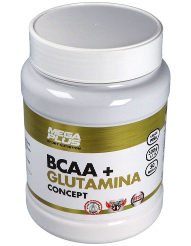 Mega Plus Bcaa+Glutamina Concept Piña 500G