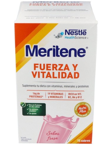 Meritene Batidos Sabor Fresa 15 Sobres