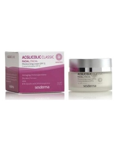 Sesderma Acglicolic Classic Crema Hidratante Spf15+ 50Ml