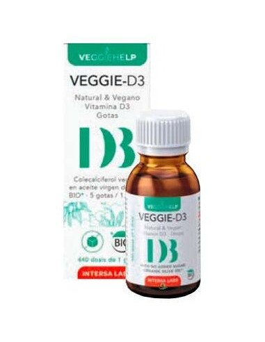 Intersa Veggie Vitamina D3 Gotas 20Ml