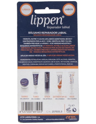 Lippen Balsamo Reparador Nariz Y Labios Stick 4G