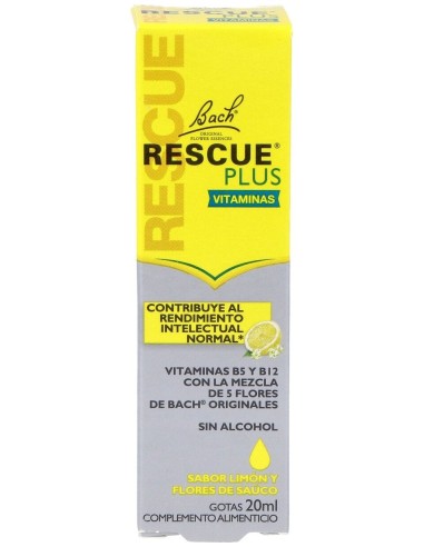 Rescue Plus Gotas Vitaminas 20Ml. Flores Bach