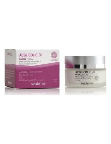 Sesderma Acglicolic 20 Crema Hidratante Spf15+ 50Ml