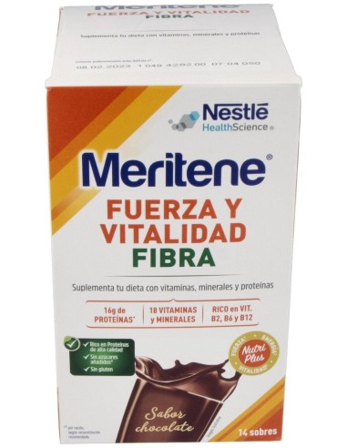 Meritene Fibra Batidos Sabor Chocolate 14 Sobres