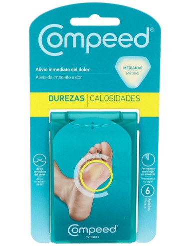 Compeed® Durezas Talla Mediana 6Uds