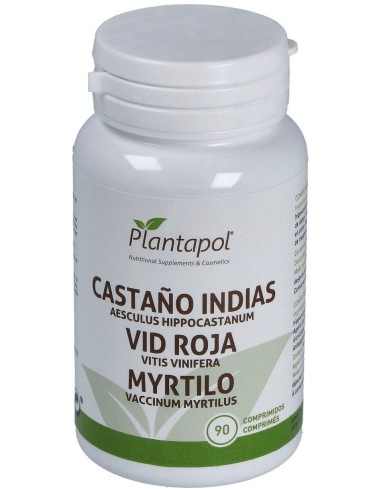 Plantapol Castaño De Indias + Vid Roja + Myrtilo 90 Cápsulas