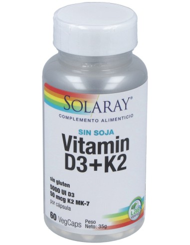 Vitamin D3 & K2 (Mk7) 60Cap.