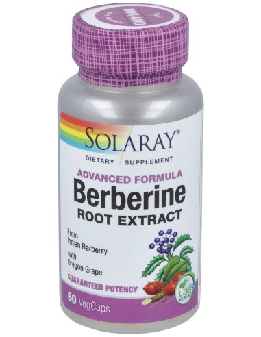 Solaray Berberine 60 Vcaps Formula Avanzana