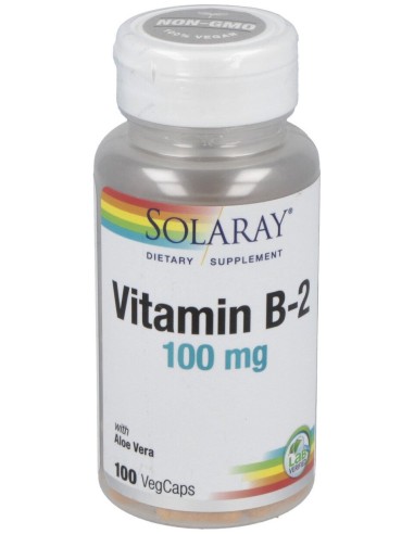 Solaray Vitamina B2 100Mg 100Caps