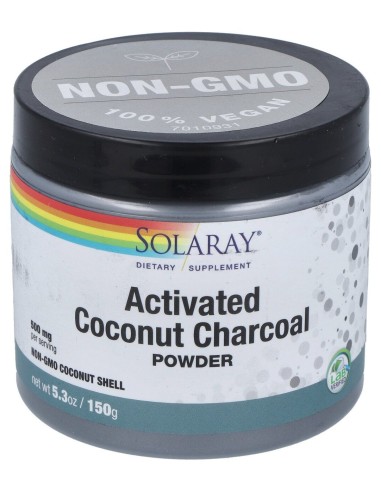 Solaray Charcoal Coconut Activated Carbon Activo 75G