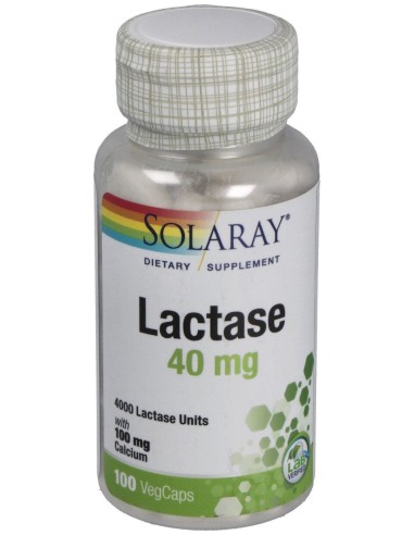 Solaray Lactase 40Mg 4000Fcc 100Caps