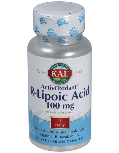 Kal R Lipoic Acid Activoxidant 100Mg 60Caps