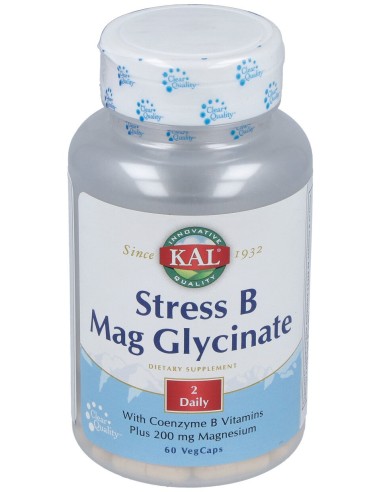 Kal Stress B Mag Glycinate 60Caps