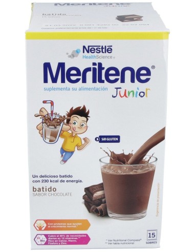 Meritene Junior Batidos Sabor Chocolate 15 Sobres